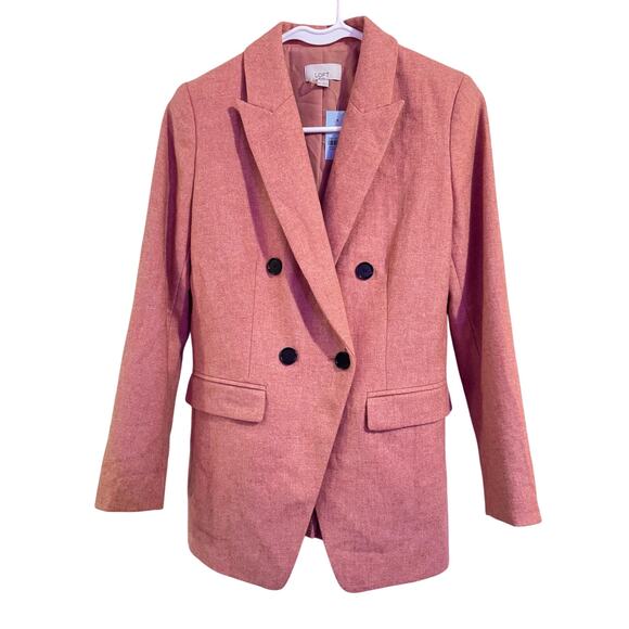 The Loft Salmon Wool Blazer Sz 0P NWT GORGEOUS!! - Picture 1 of 6